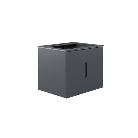 Vitality 24" Bathroom Vanity Gray Black EEI-5782-GRY-BLK