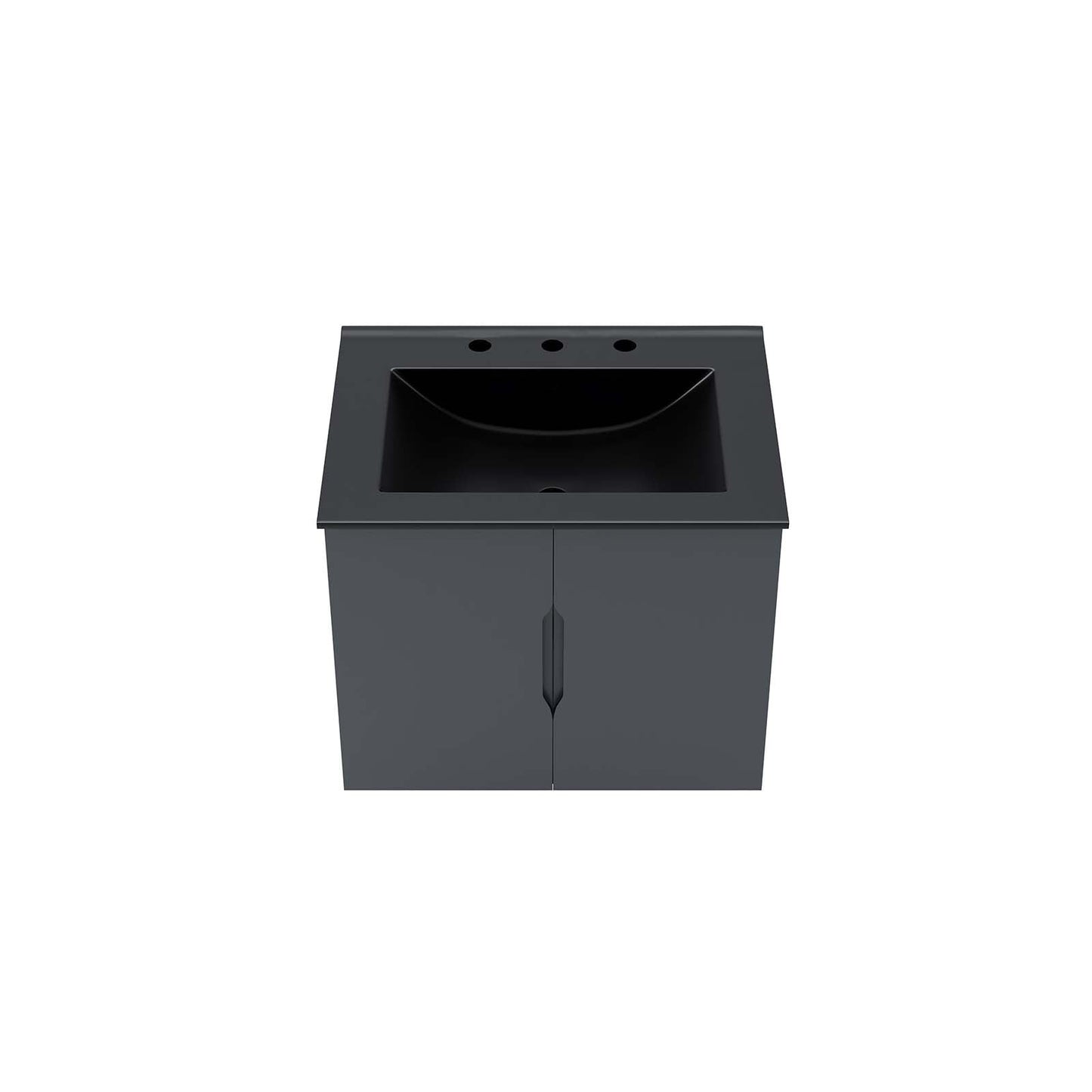 Vitality 24" Bathroom Vanity Gray Black EEI-5782-GRY-BLK