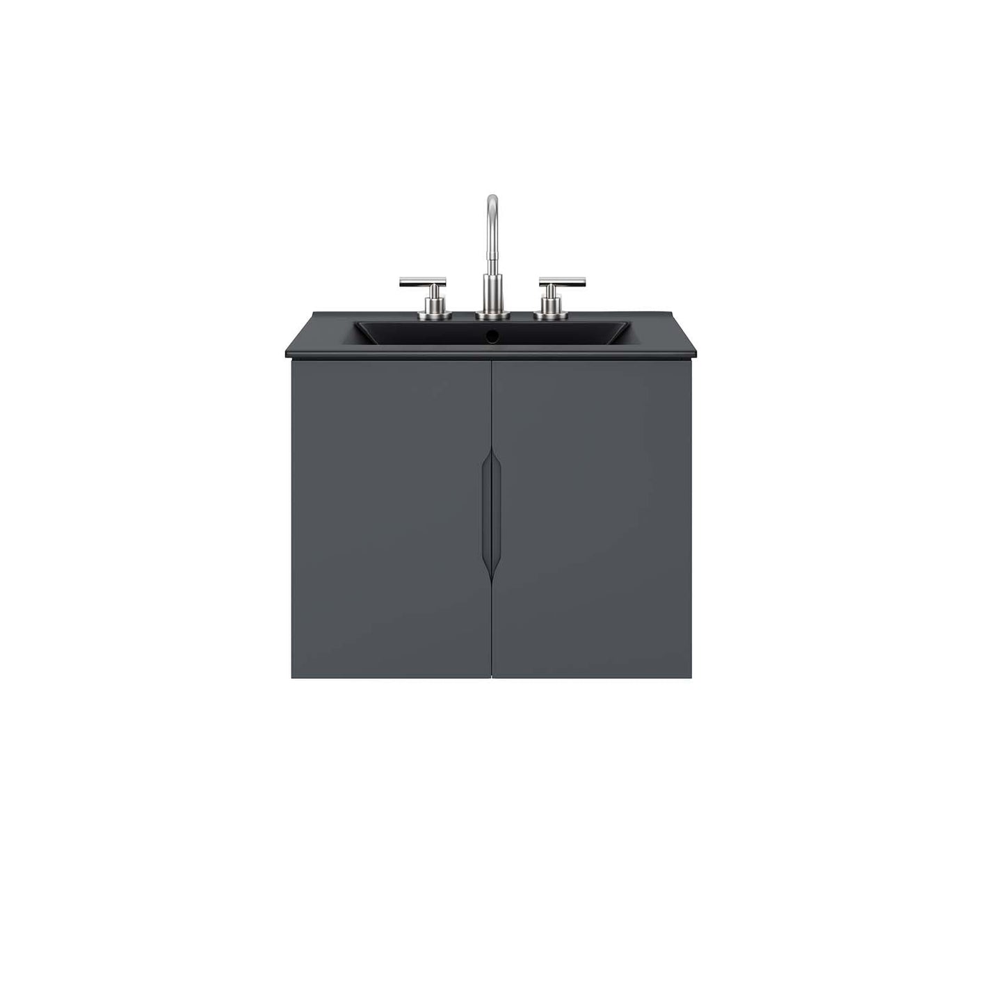 Vitality 24" Bathroom Vanity Gray Black EEI-5782-GRY-BLK