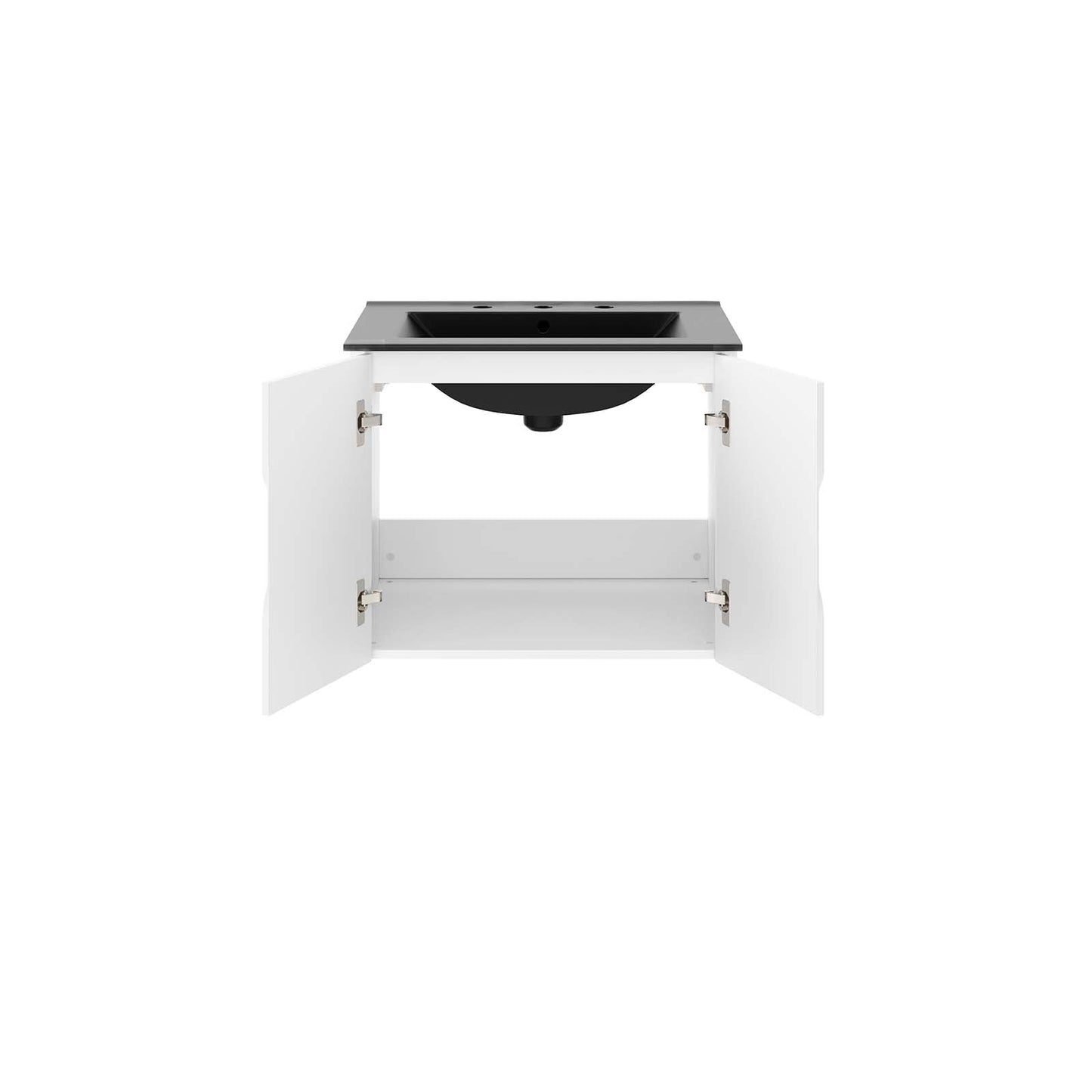 Vitality 24" Bathroom Vanity White Black EEI-5782-WHI-BLK