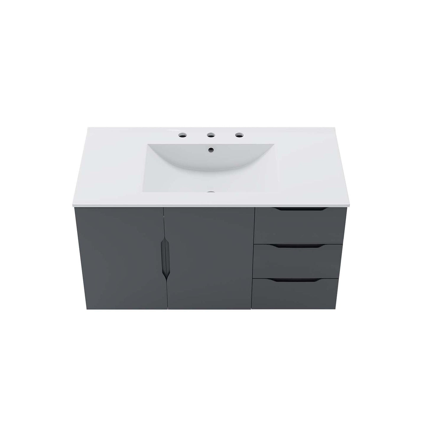 Vitality 36" Bathroom Vanity Gray White EEI-5783-GRY-WHI