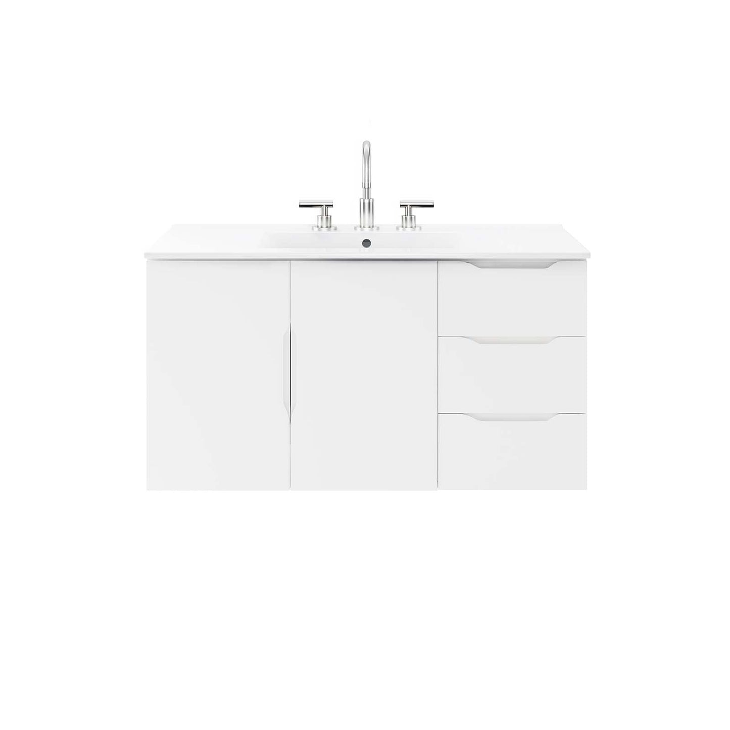 Vitality 36" Bathroom Vanity White White EEI-5783-WHI-WHI