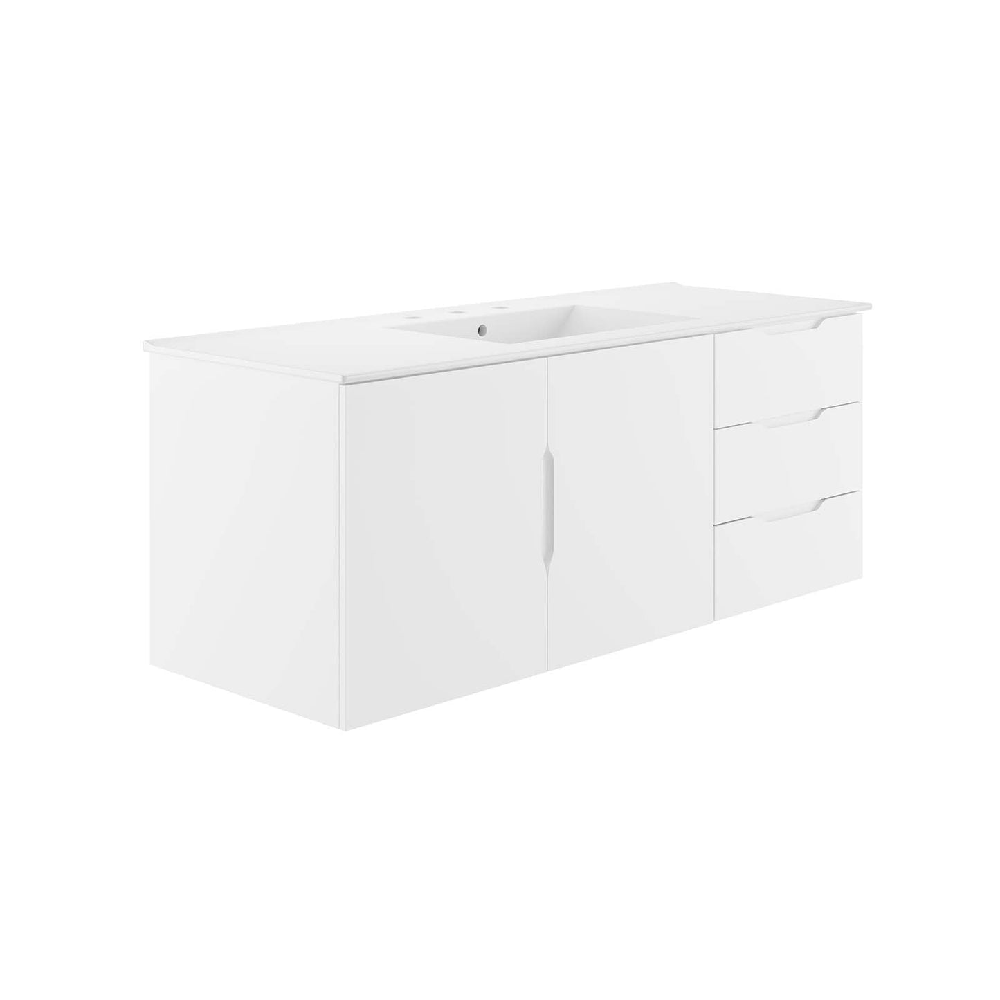 Vitality 48" Single Sink Bathroom Vanity White White EEI-5784-WHI-WHI