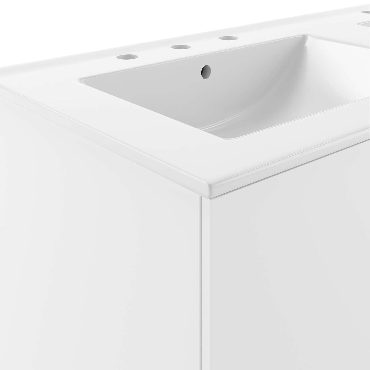 Vitality 48" Double Sink Bathroom Vanity White White EEI-5785-WHI-WHI