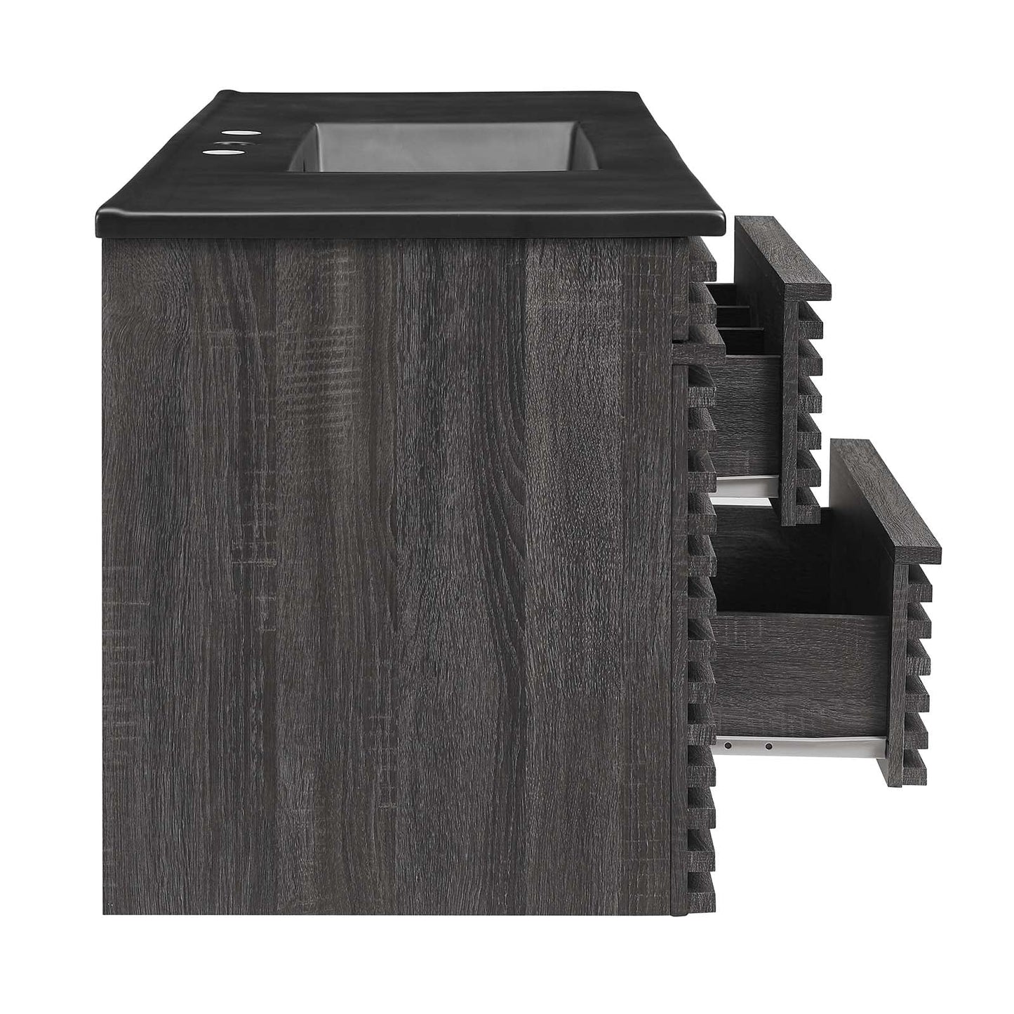 Render 48" Wall-Mount Bathroom Vanity Charcoal Black EEI-5801-CHA-BLK