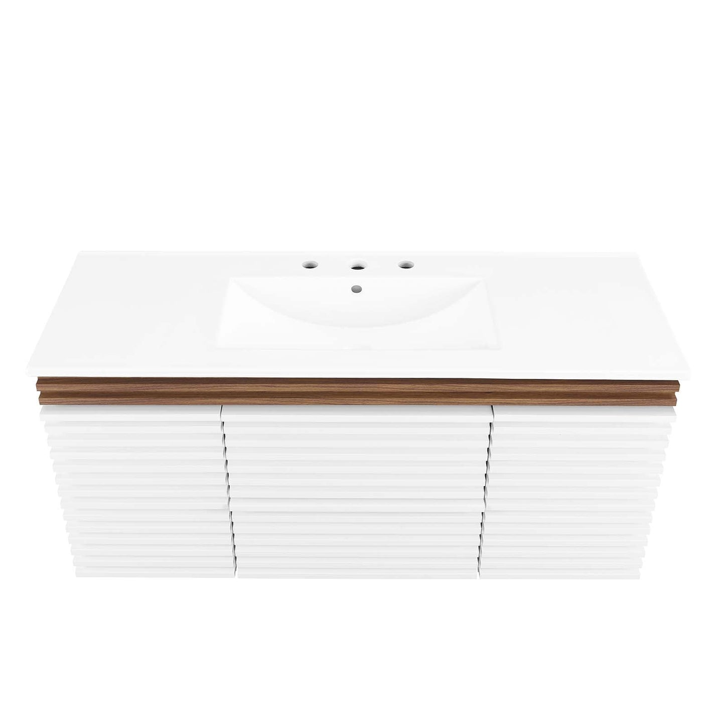 Render 48" Wall-Mount Bathroom Vanity White Walnut White EEI-5801-WHI-WAL-WHI