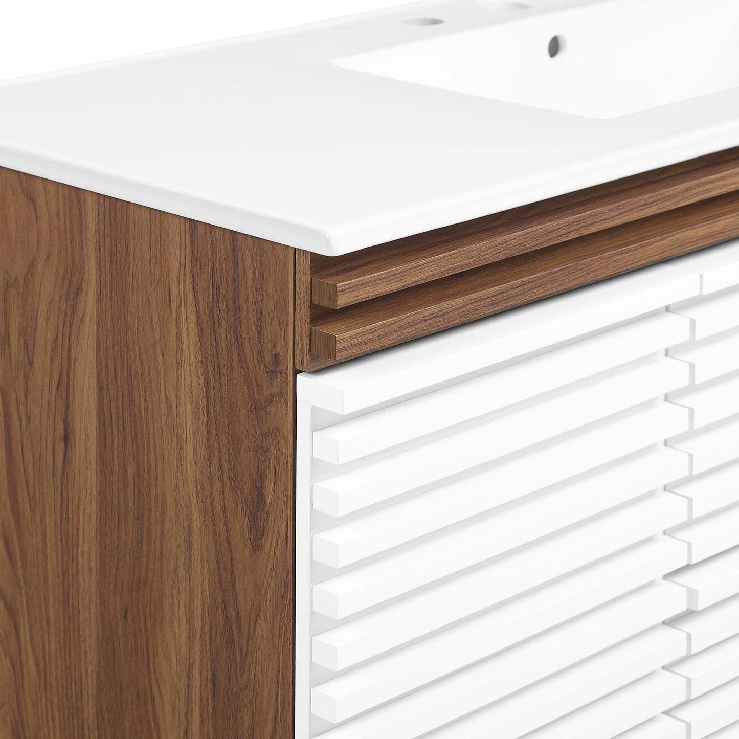 Render 48" Wall-Mount Bathroom Vanity White Walnut White EEI-5801-WHI-WAL-WHI