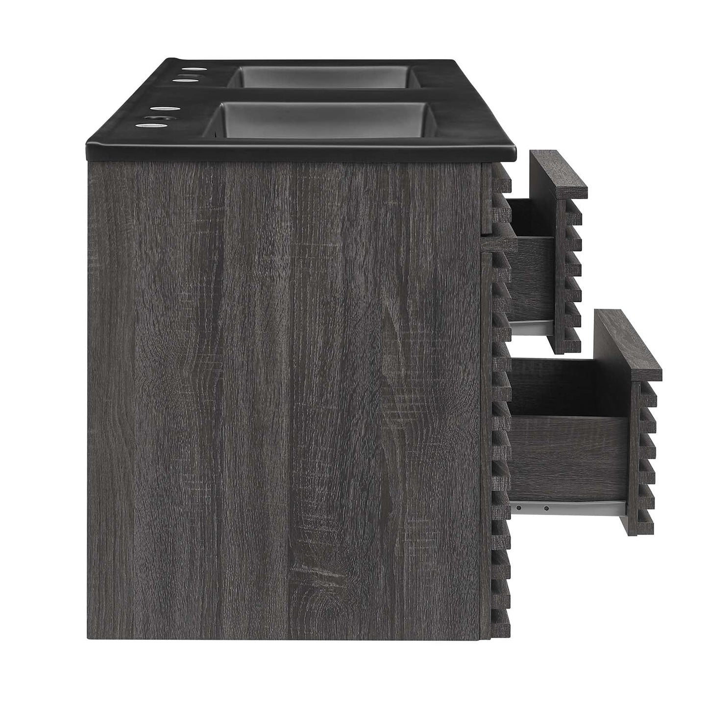 Render 48" Wall-Mount Bathroom Vanity Charcoal Black EEI-5802-CHA-BLK