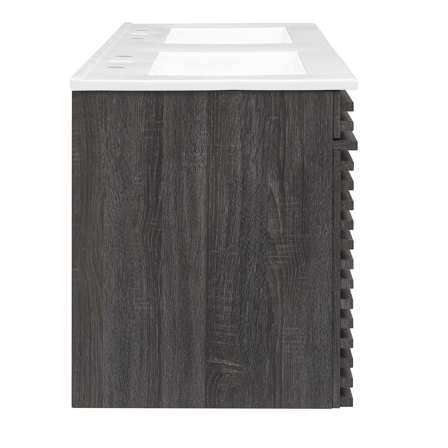 Render 48" Wall-Mount Bathroom Vanity Charcoal White EEI-5802-CHA-WHI