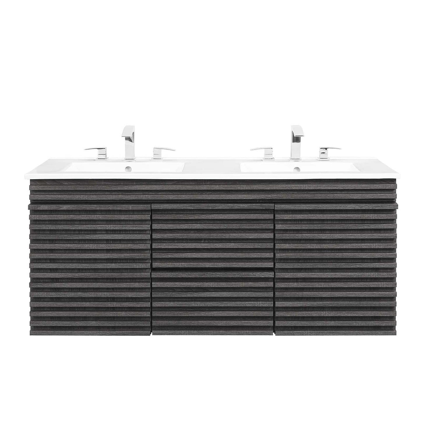 Render 48" Wall-Mount Bathroom Vanity Charcoal White EEI-5802-CHA-WHI