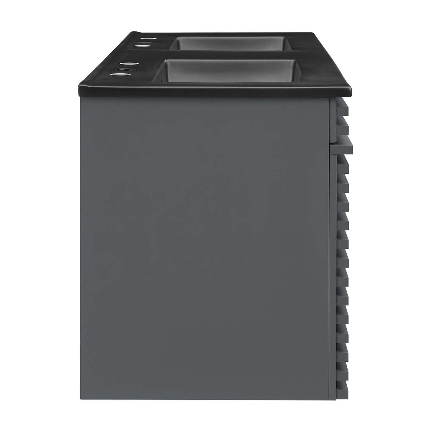 Render 48" Wall-Mount Bathroom Vanity Gray Black EEI-5802-GRY-BLK