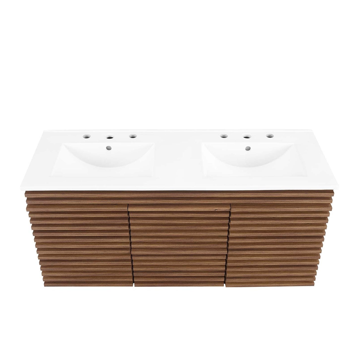 Render 48" Wall-Mount Bathroom Vanity Walnut White EEI-5802-WAL-WHI