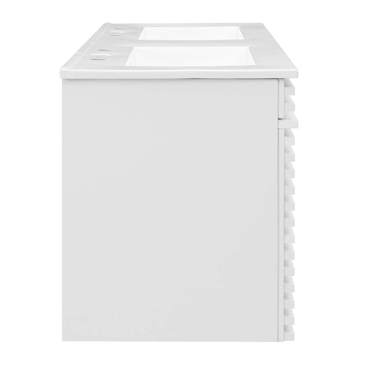 Render 48" Wall-Mount Bathroom Vanity White White EEI-5802-WHI-WHI