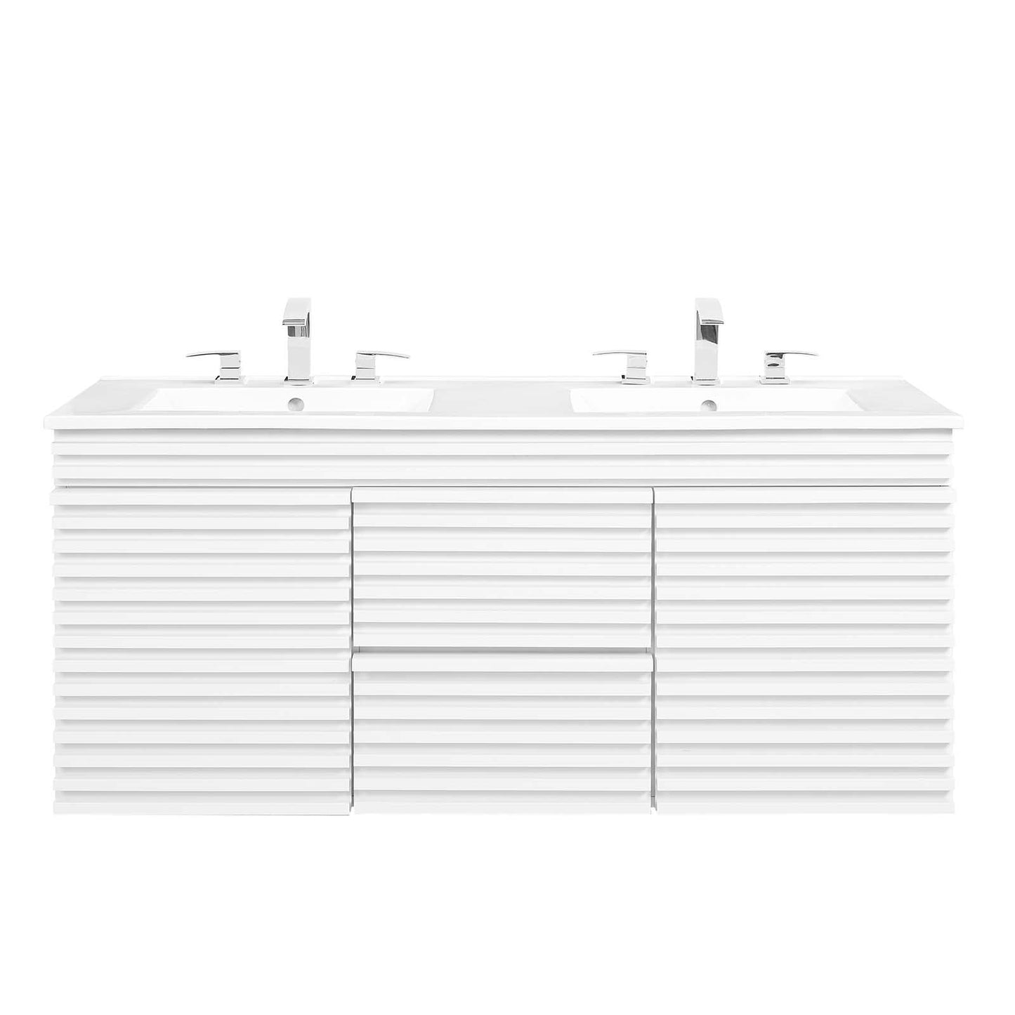 Render 48" Wall-Mount Bathroom Vanity White White EEI-5802-WHI-WHI