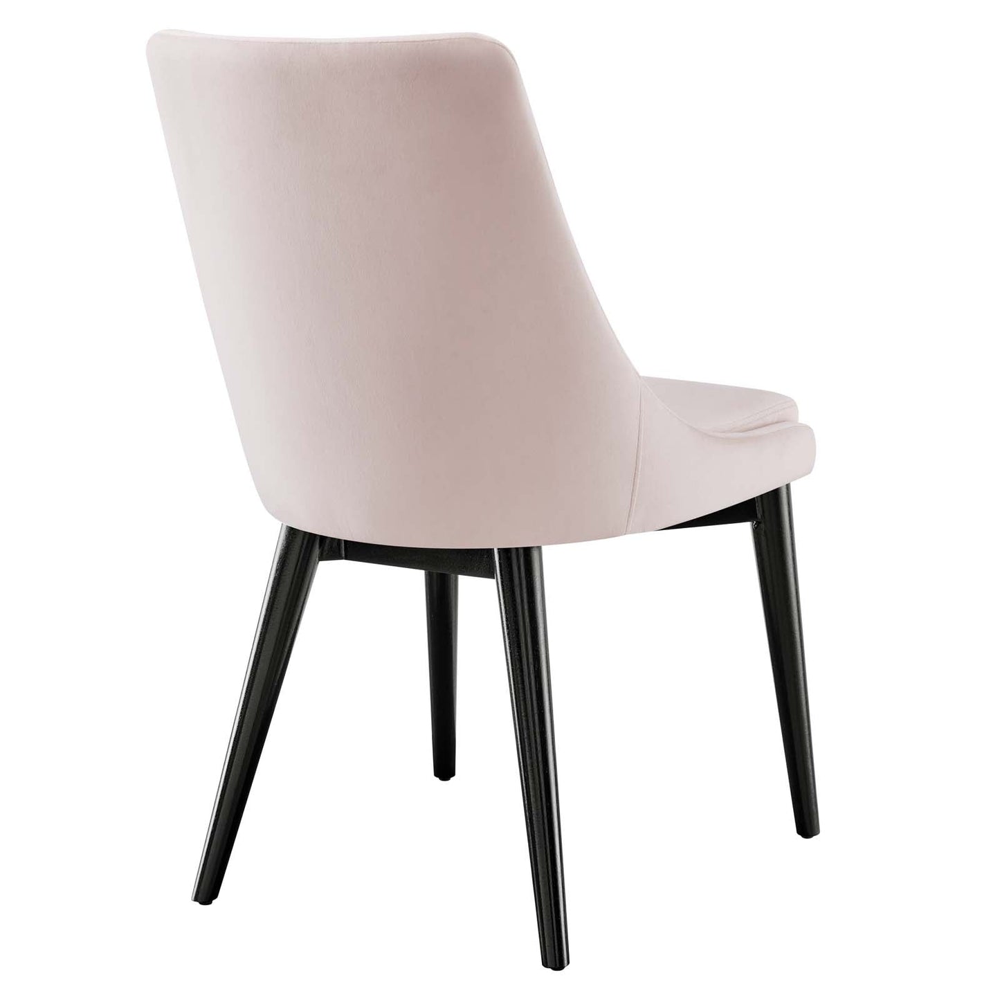 Viscount Accent Performance Velvet Dining Chairs - Set of 2 Pink EEI-5816-PNK