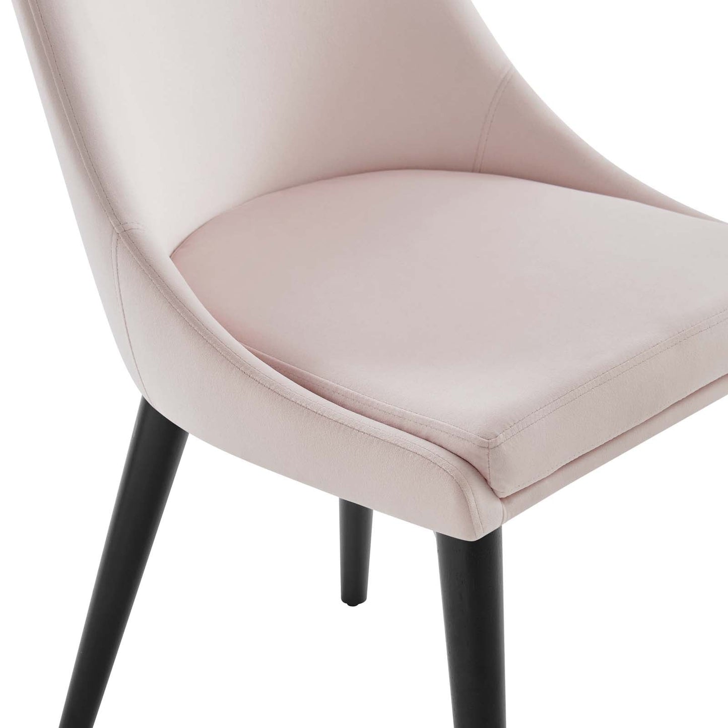 Viscount Accent Performance Velvet Dining Chairs - Set of 2 Pink EEI-5816-PNK