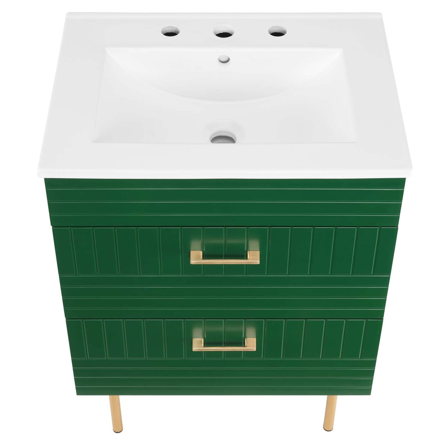 Daybreak 24" Bathroom Vanity Green White EEI-5817-GRN-WHI