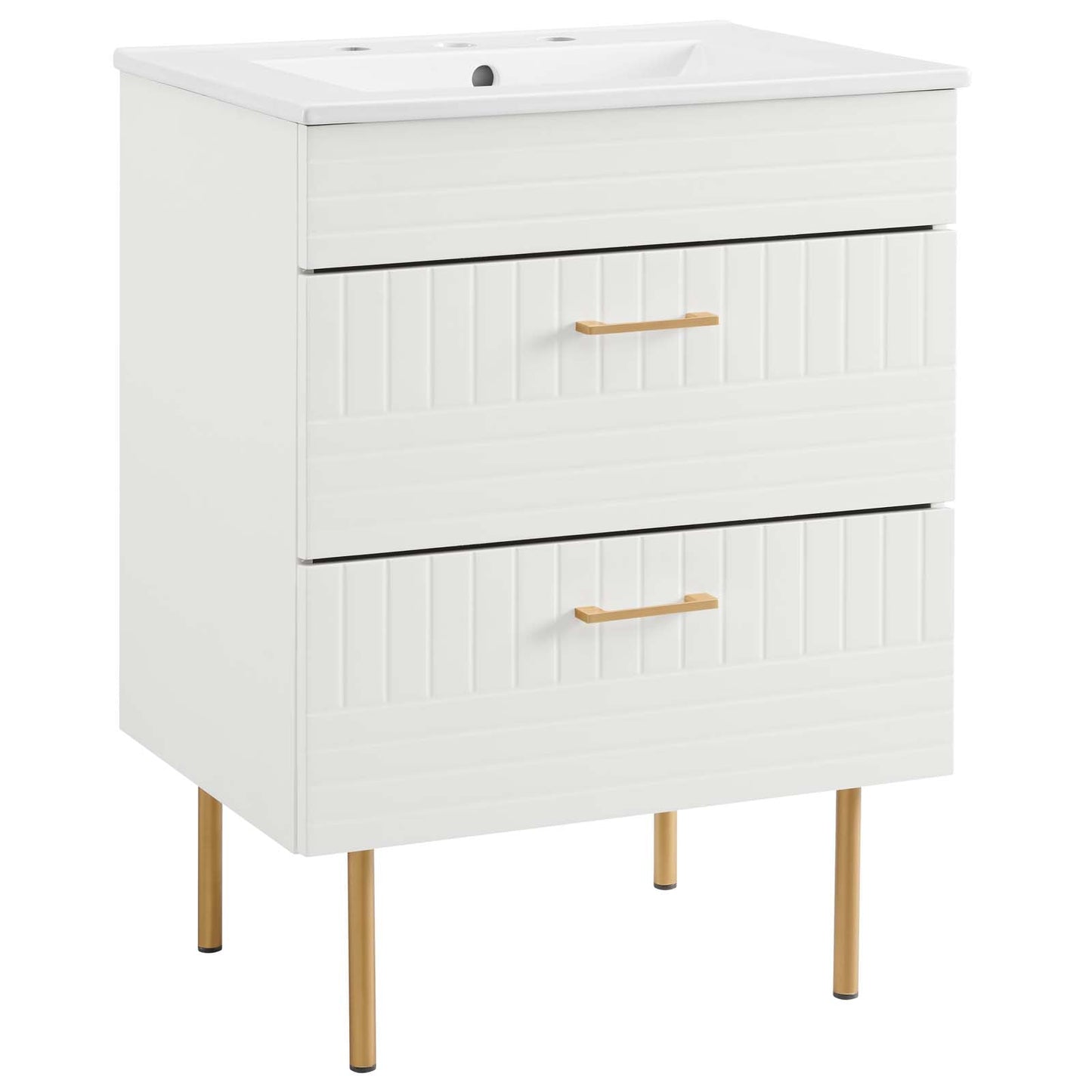 Daybreak 24" Bathroom Vanity White White EEI-5817-WHI-WHI