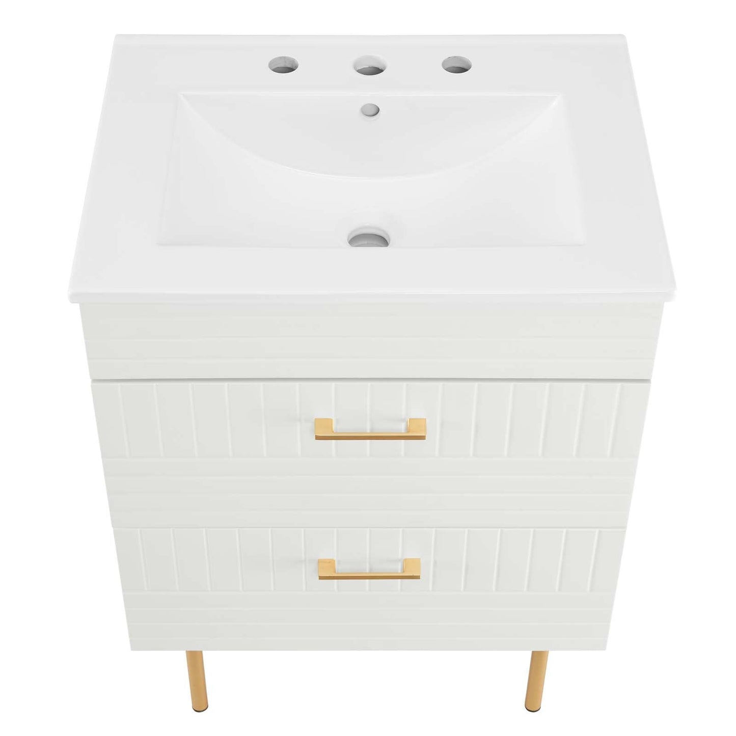 Daybreak 24" Bathroom Vanity White White EEI-5817-WHI-WHI