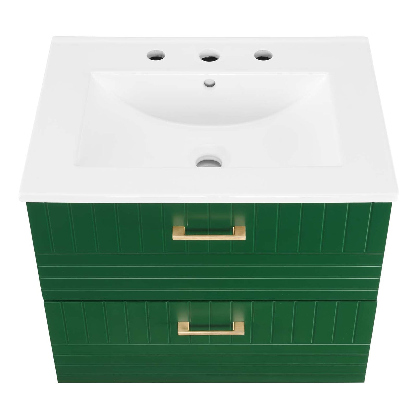 Daybreak 24" Bathroom Vanity Green White EEI-5818-GRN-WHI