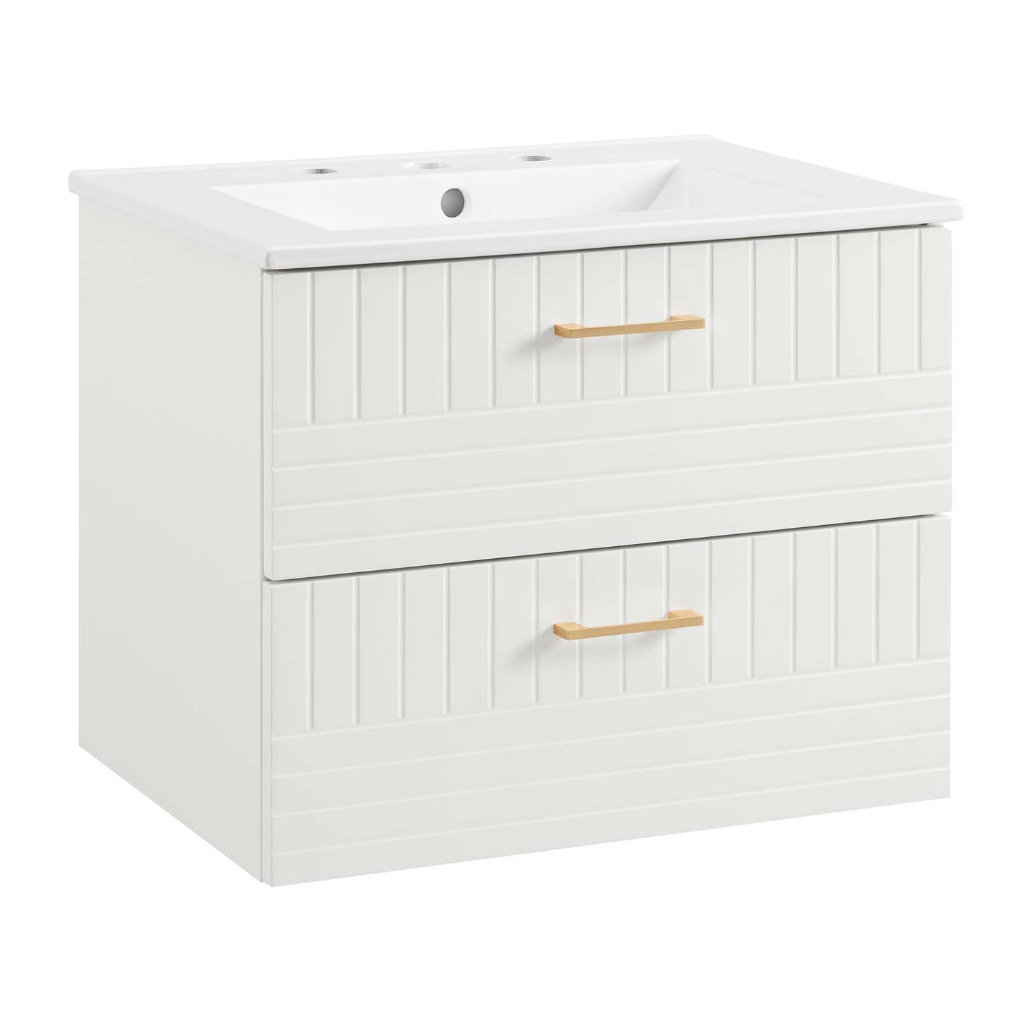 Daybreak 24" Bathroom Vanity White White EEI-5818-WHI-WHI