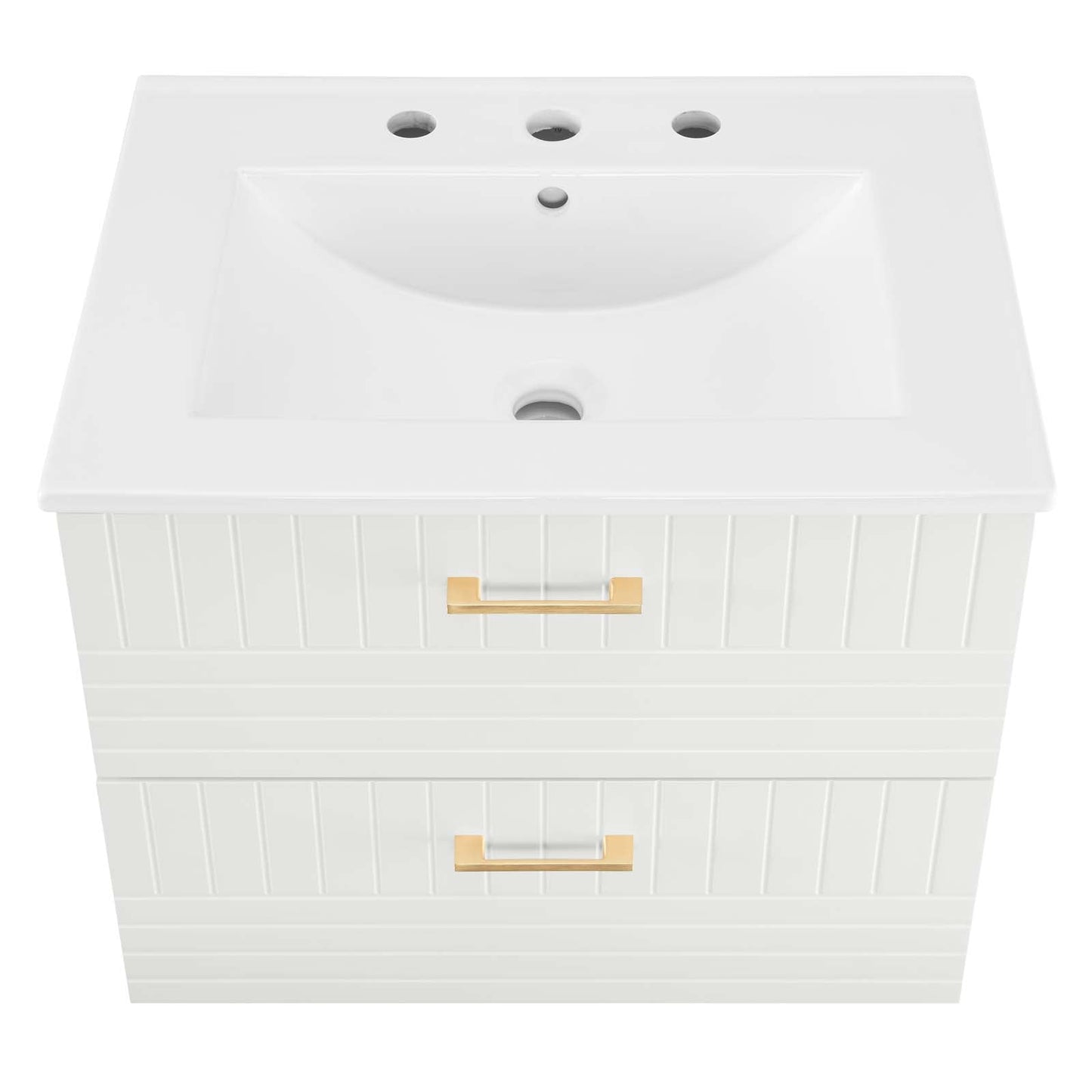 Daybreak 24" Bathroom Vanity White White EEI-5818-WHI-WHI