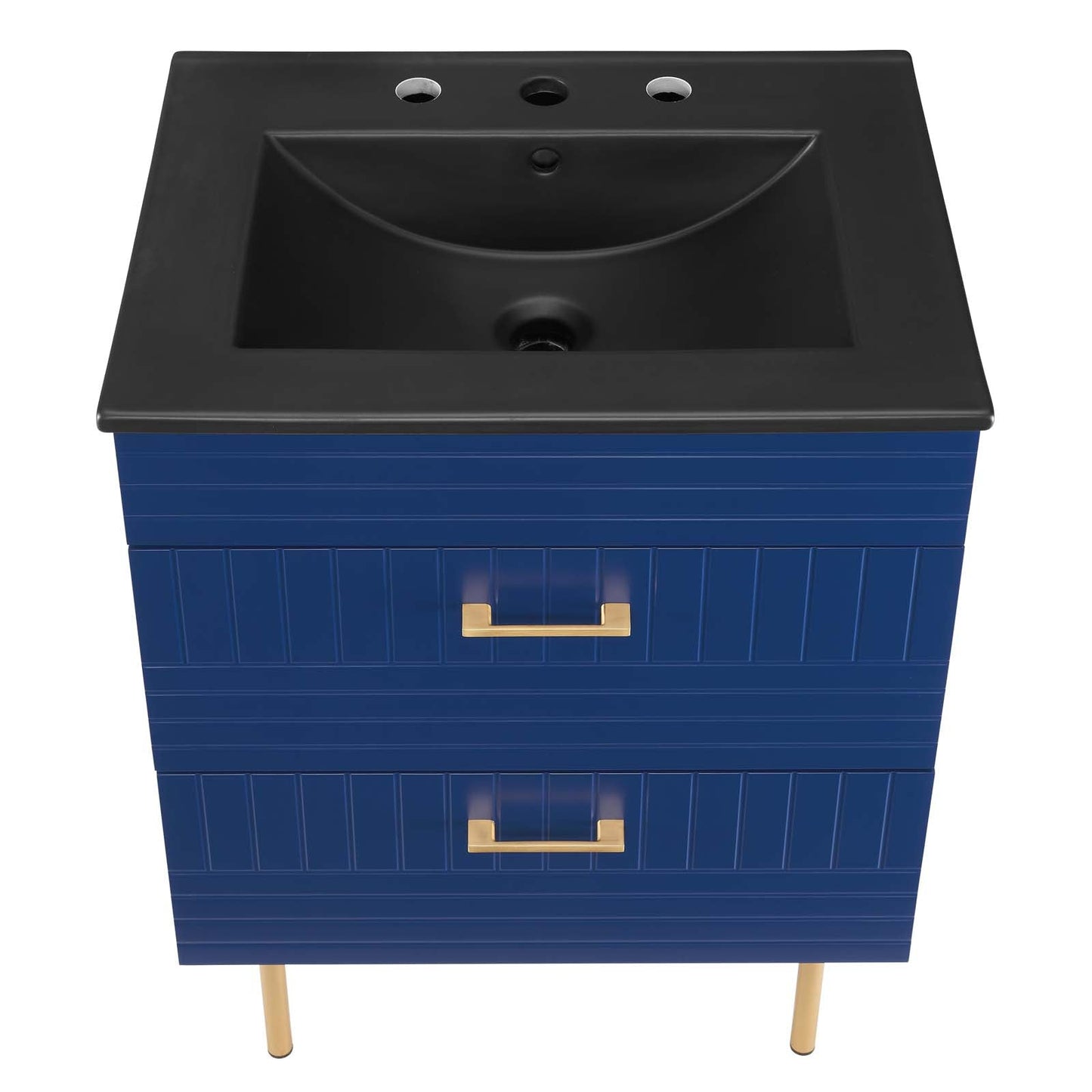 Daybreak 24" Bathroom Vanity Blue Black EEI-5819-BLU-BLK