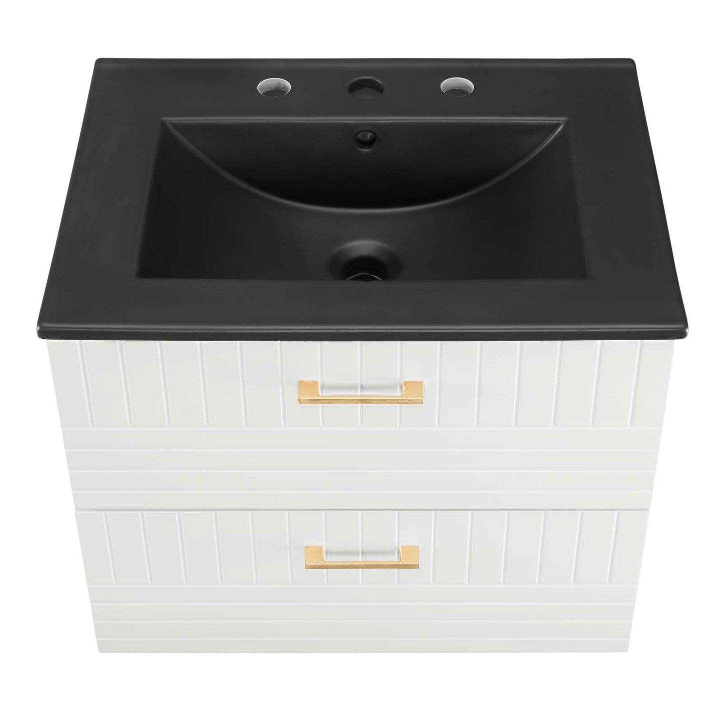 Daybreak 24" Bathroom Vanity White Black EEI-5820-WHI-BLK