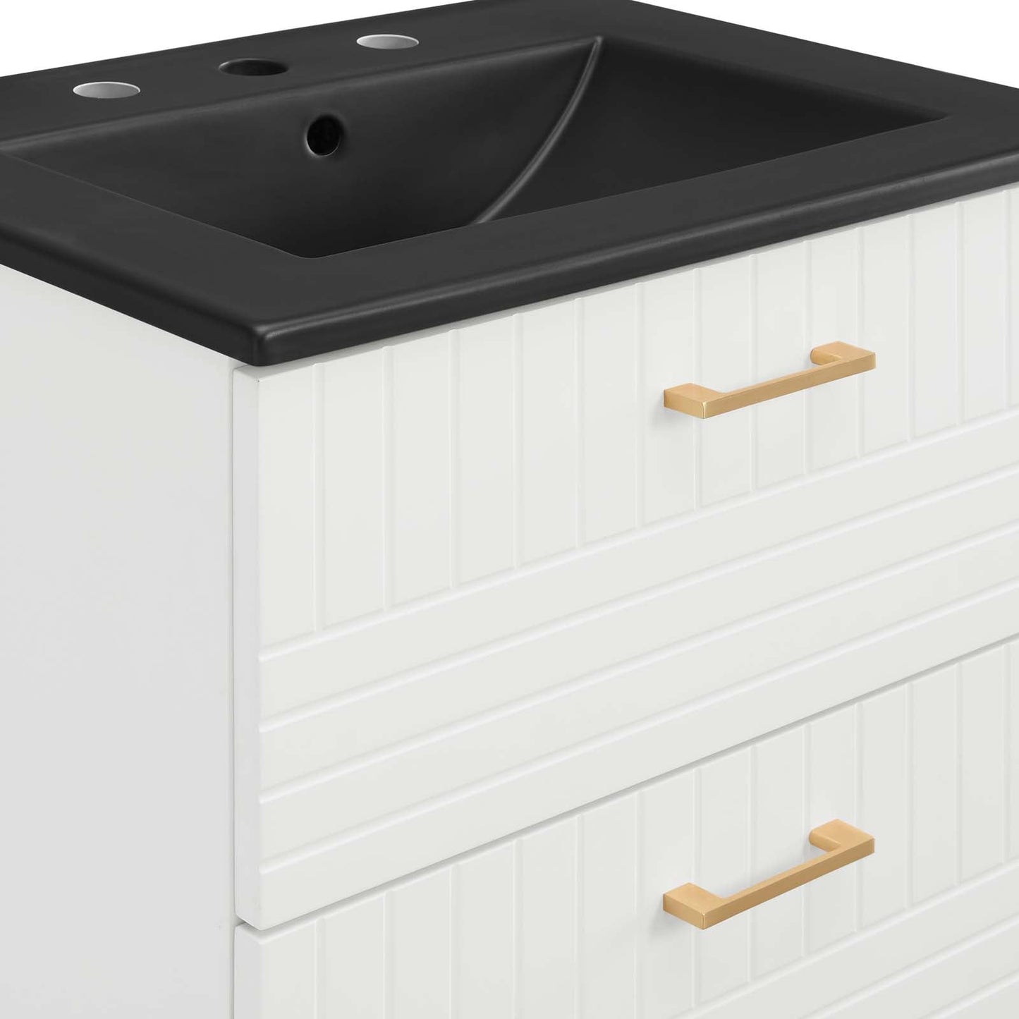 Daybreak 24" Bathroom Vanity White Black EEI-5820-WHI-BLK