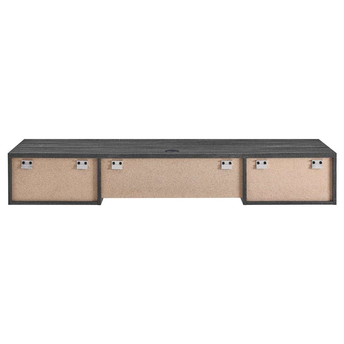 Render Wall Mount Wood Office Desk Charcoal EEI-5865-CHA