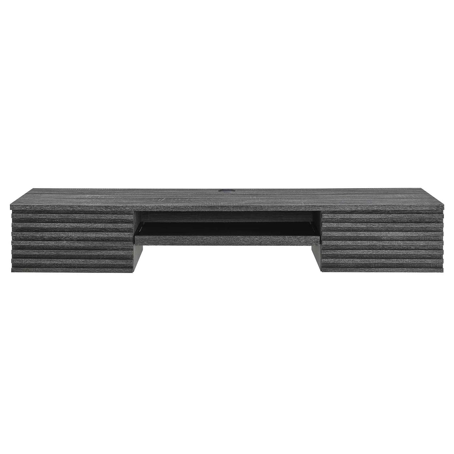 Render Wall Mount Wood Office Desk Charcoal EEI-5865-CHA