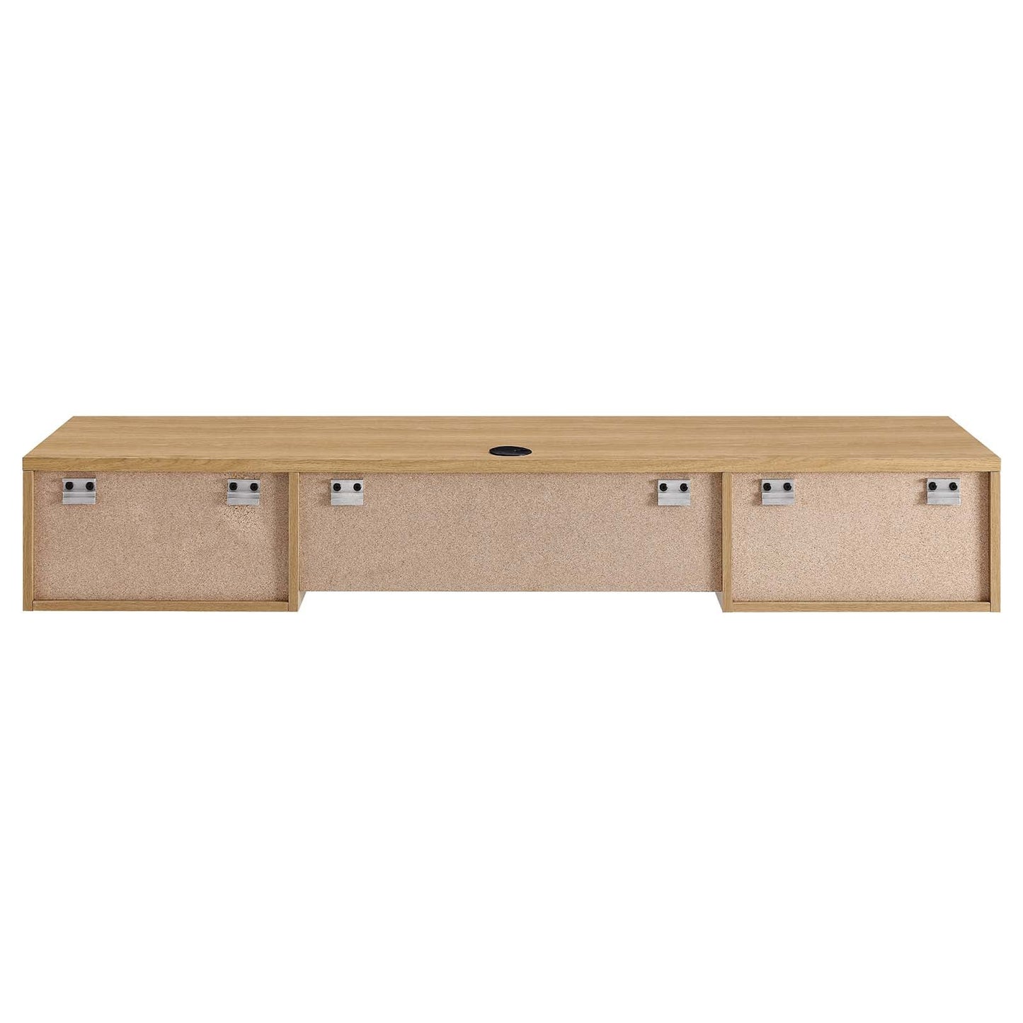 Render Wall Mount Wood Office Desk Oak EEI-5865-OAK