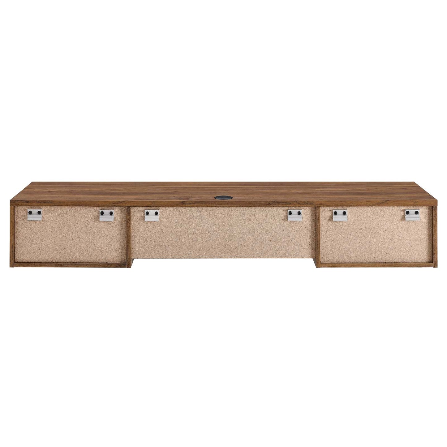 Render Wall Mount Wood Office Desk Walnut EEI-5865-WAL