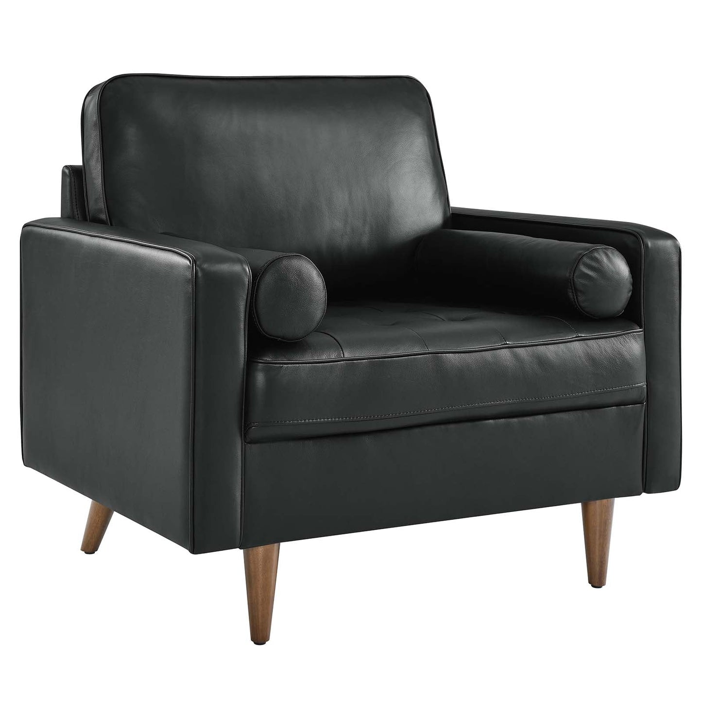 Valour Leather Armchair Black EEI-5869-BLK