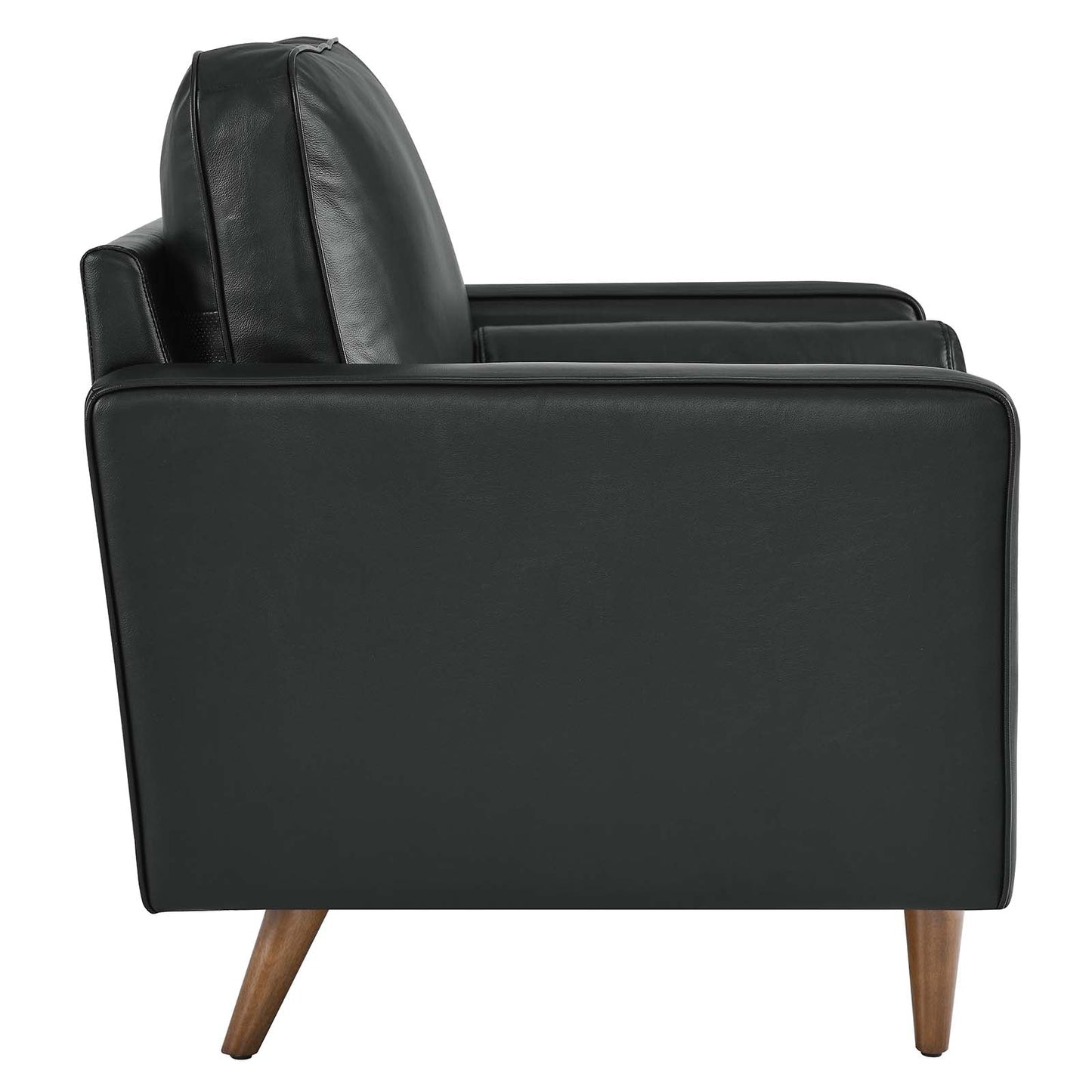 Valour Leather Armchair Black EEI-5869-BLK