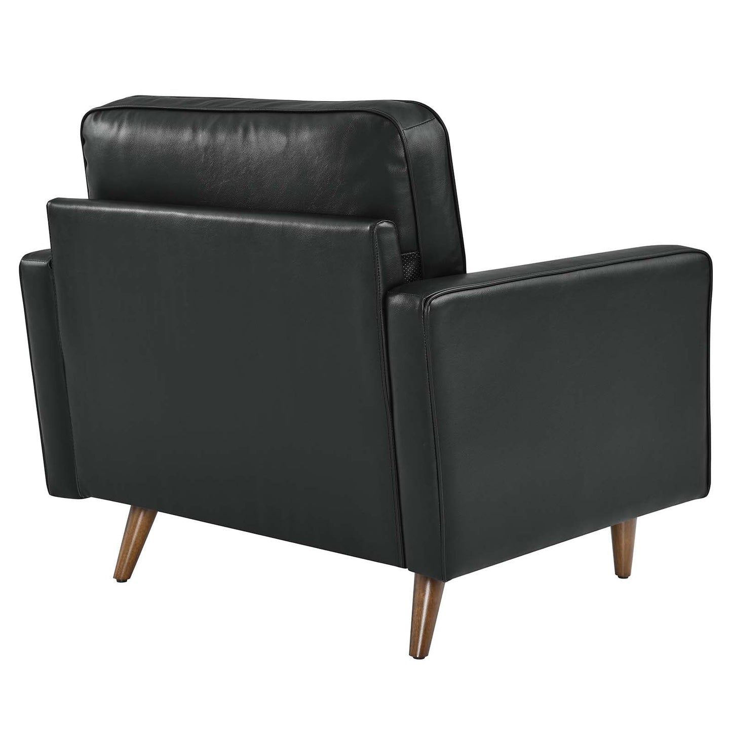 Valour Leather Armchair Black EEI-5869-BLK