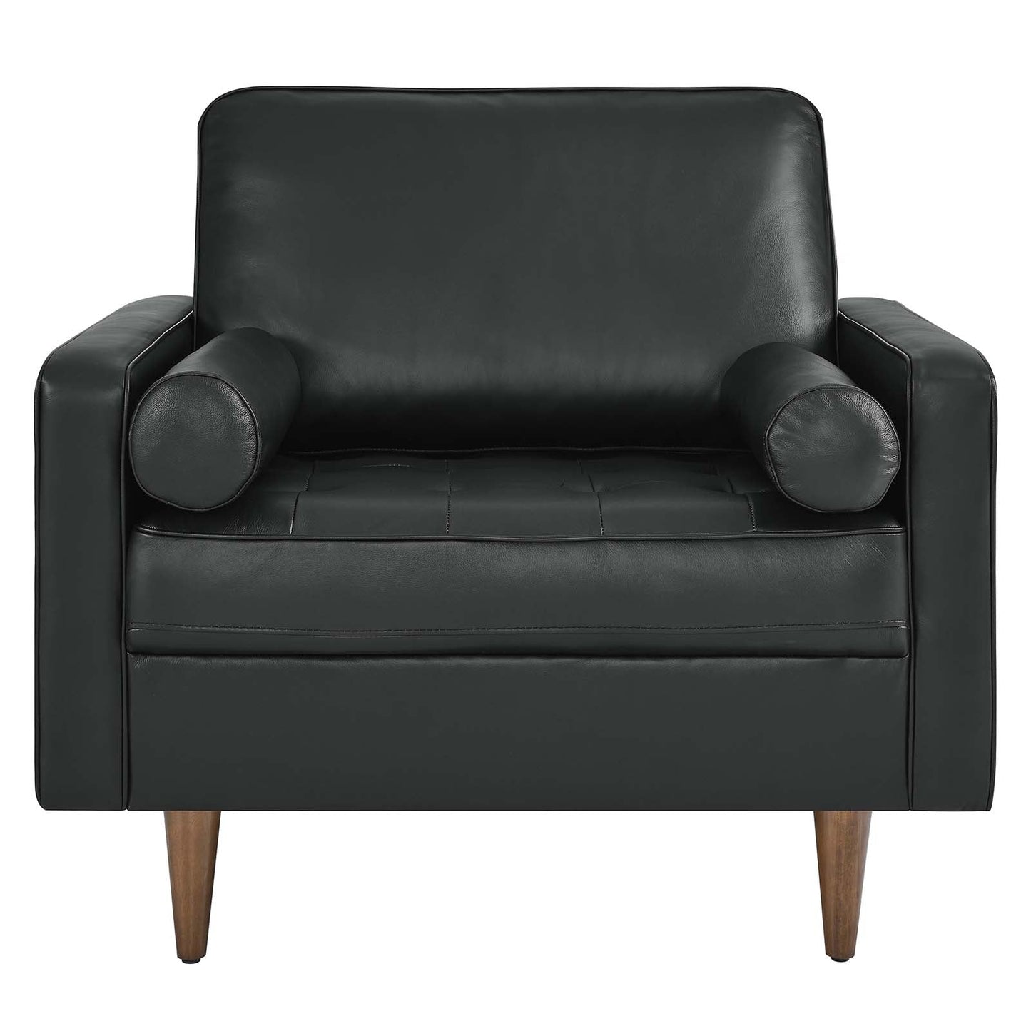 Valour Leather Armchair Black EEI-5869-BLK