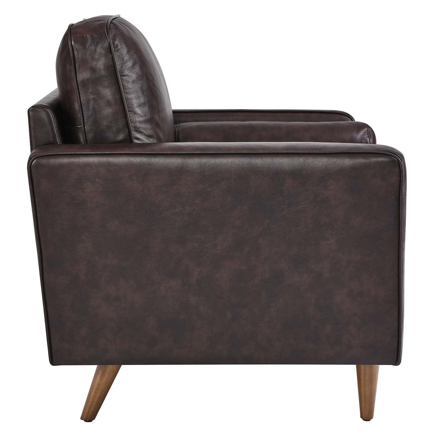 Valour Leather Armchair Brown EEI-5869-BRN