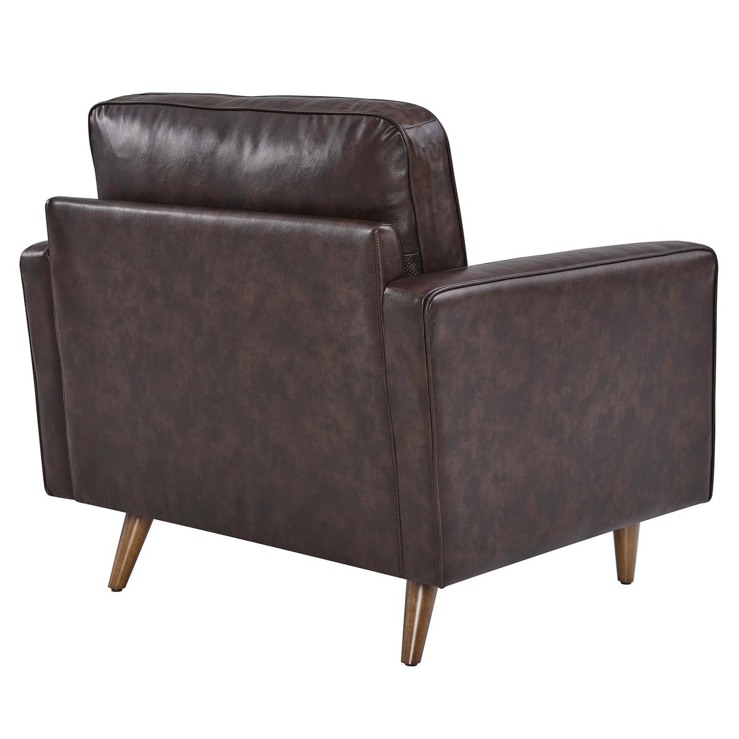 Valour Leather Armchair Brown EEI-5869-BRN