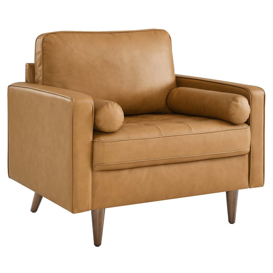 Valour Leather Armchair Tan EEI-5869-TAN