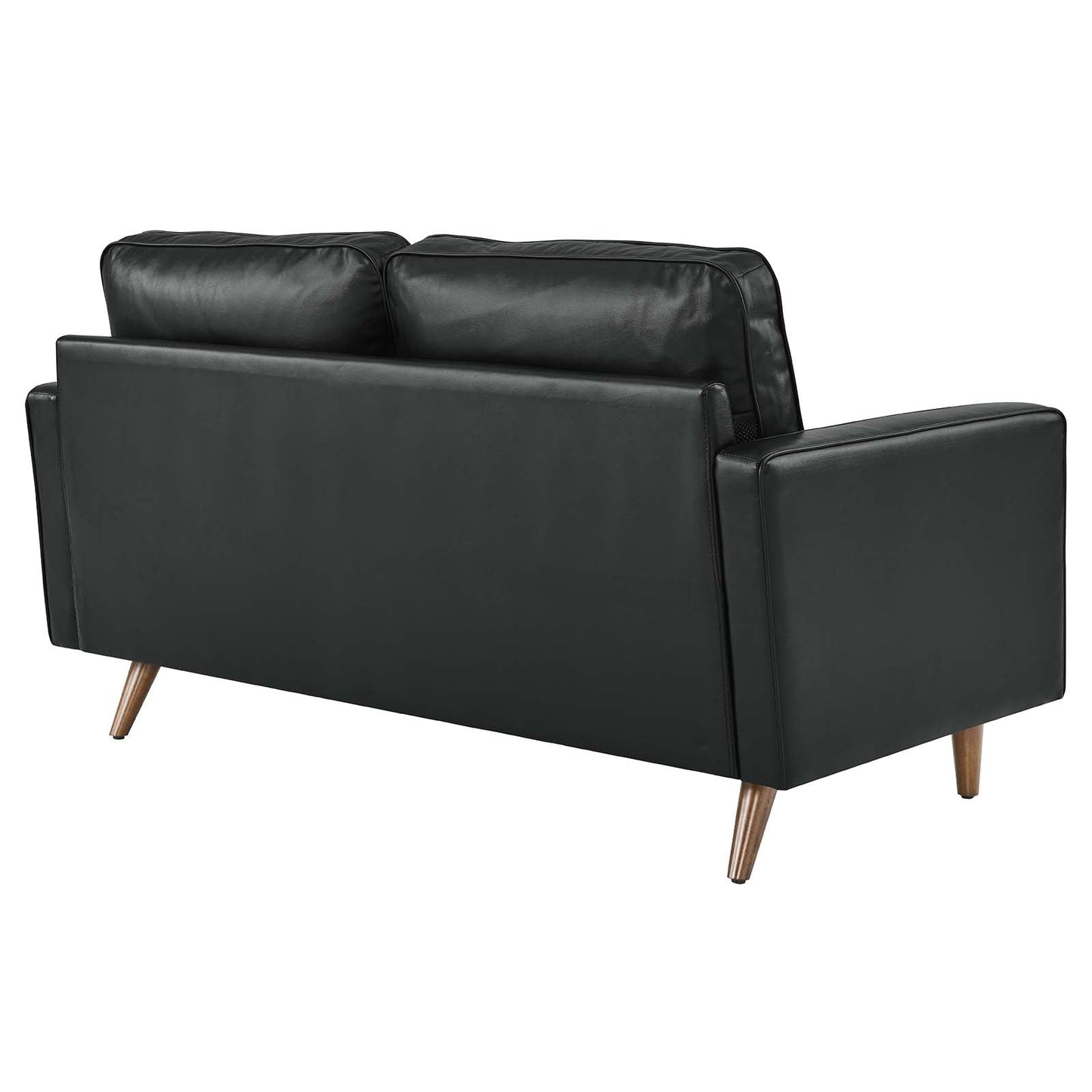 Valour Leather Loveseat Black EEI-5870-BLK