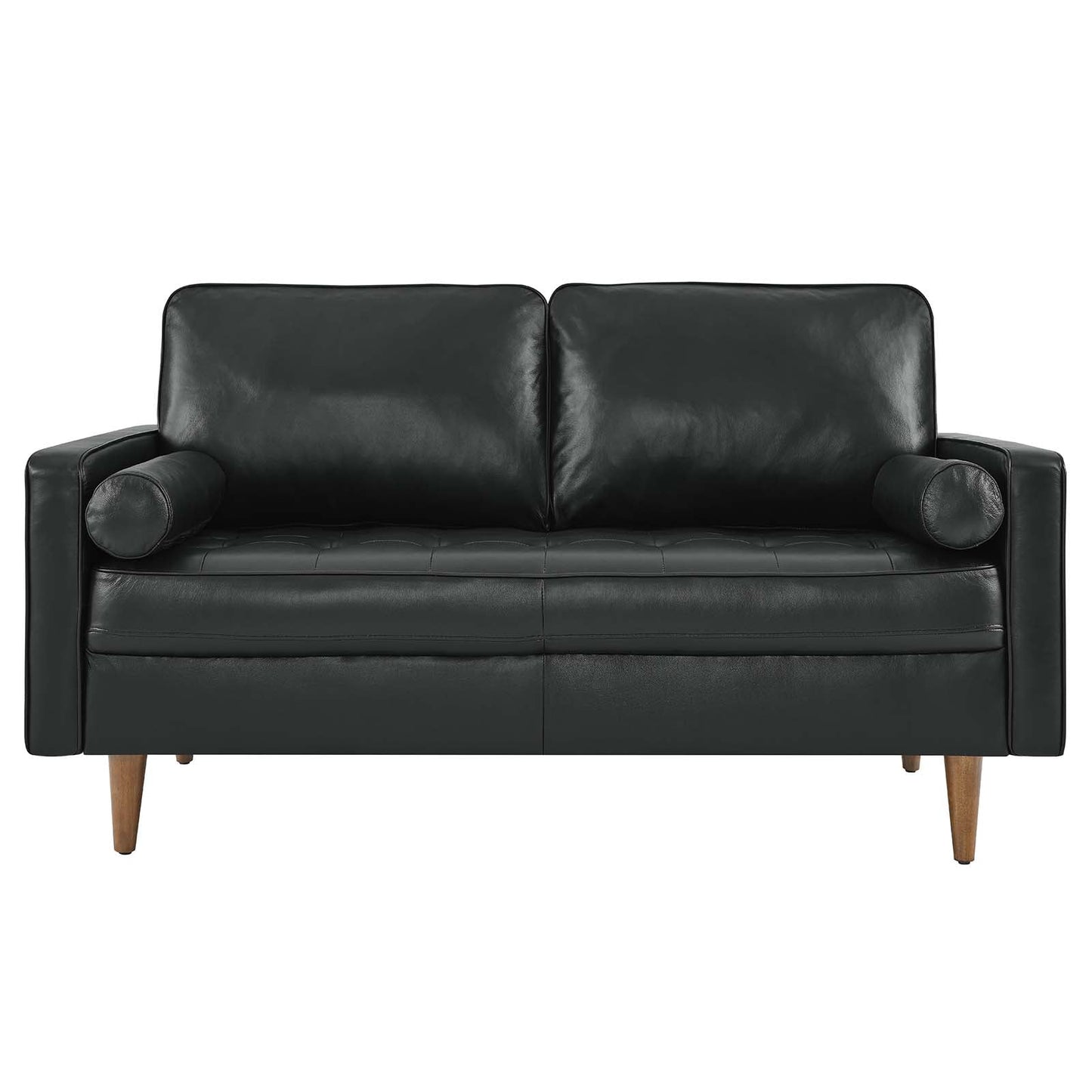 Valour Leather Loveseat Black EEI-5870-BLK