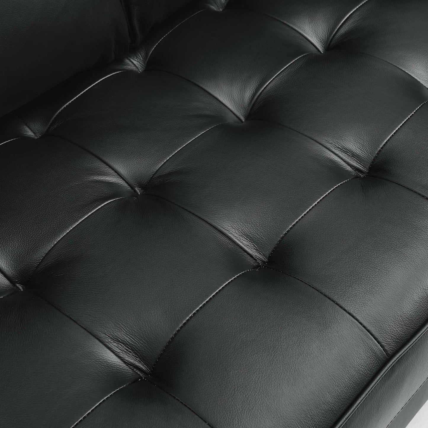 Valour Leather Loveseat Black EEI-5870-BLK