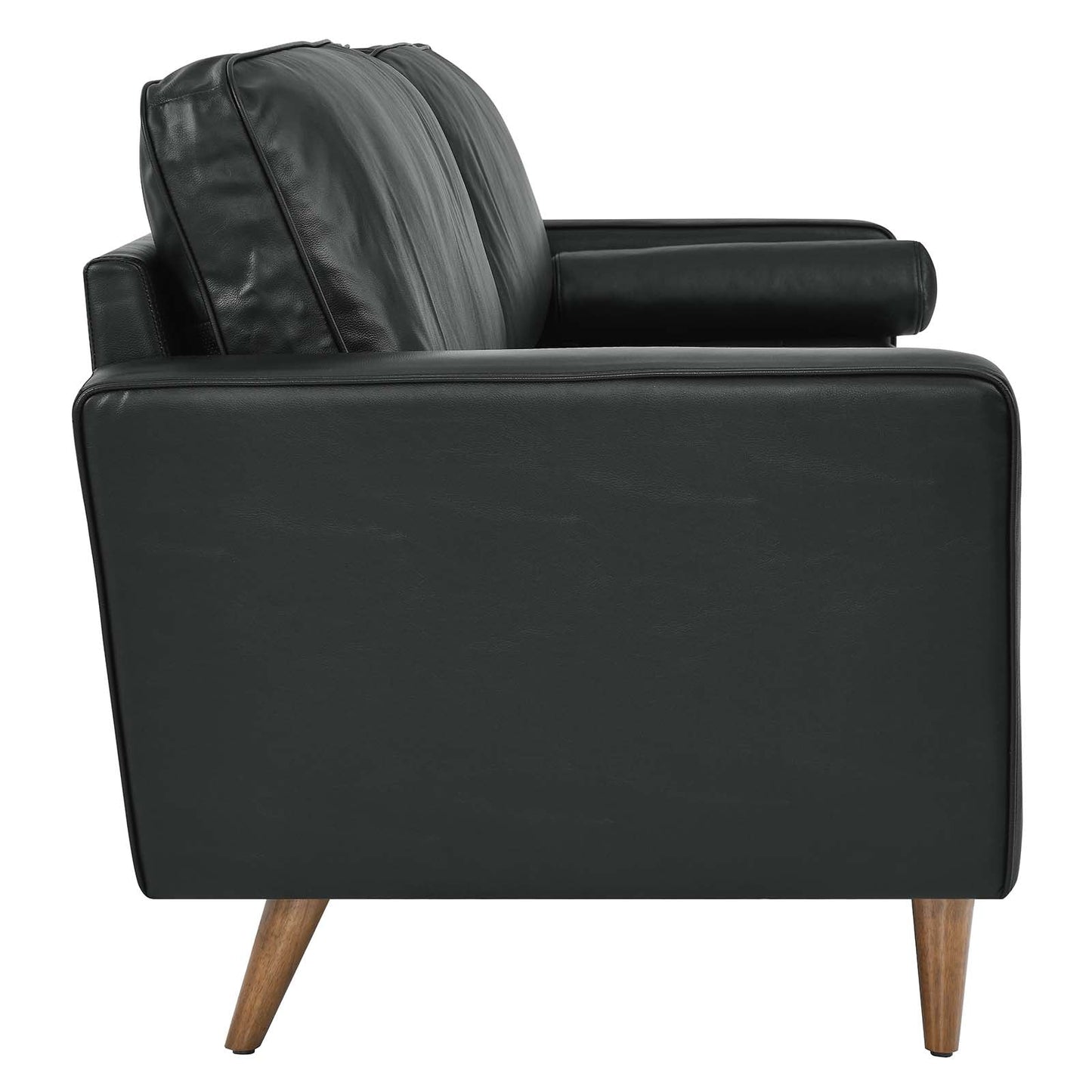 Valour 88" Leather Sofa Black EEI-5871-BLK