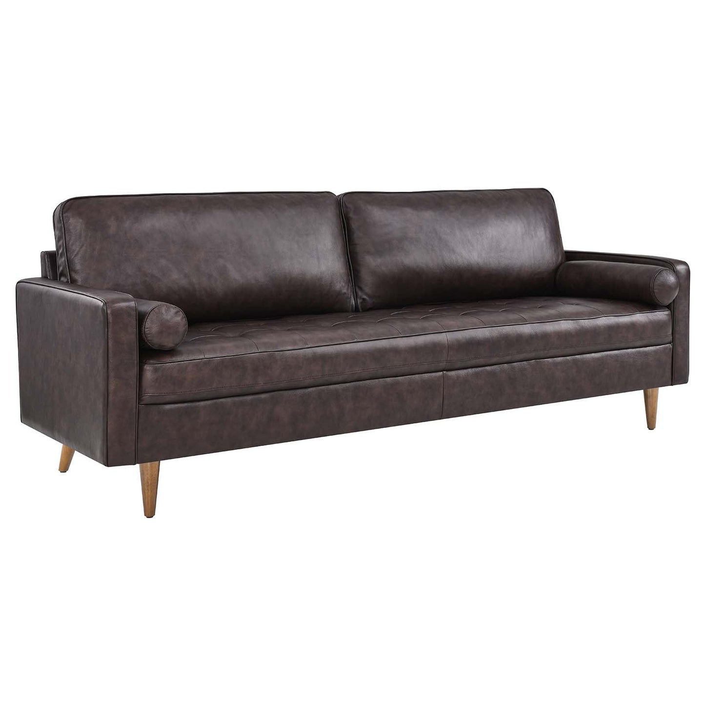 Valour 88" Leather Sofa Brown EEI-5871-BRN