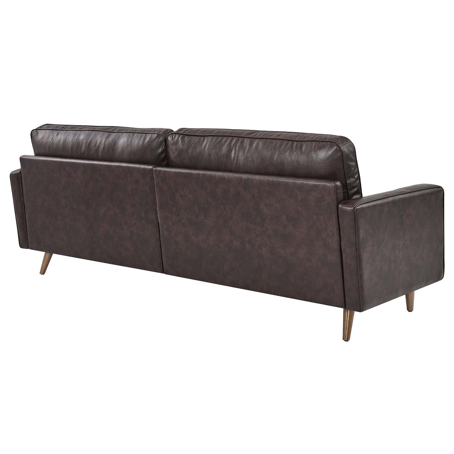 Valour 88" Leather Sofa Brown EEI-5871-BRN