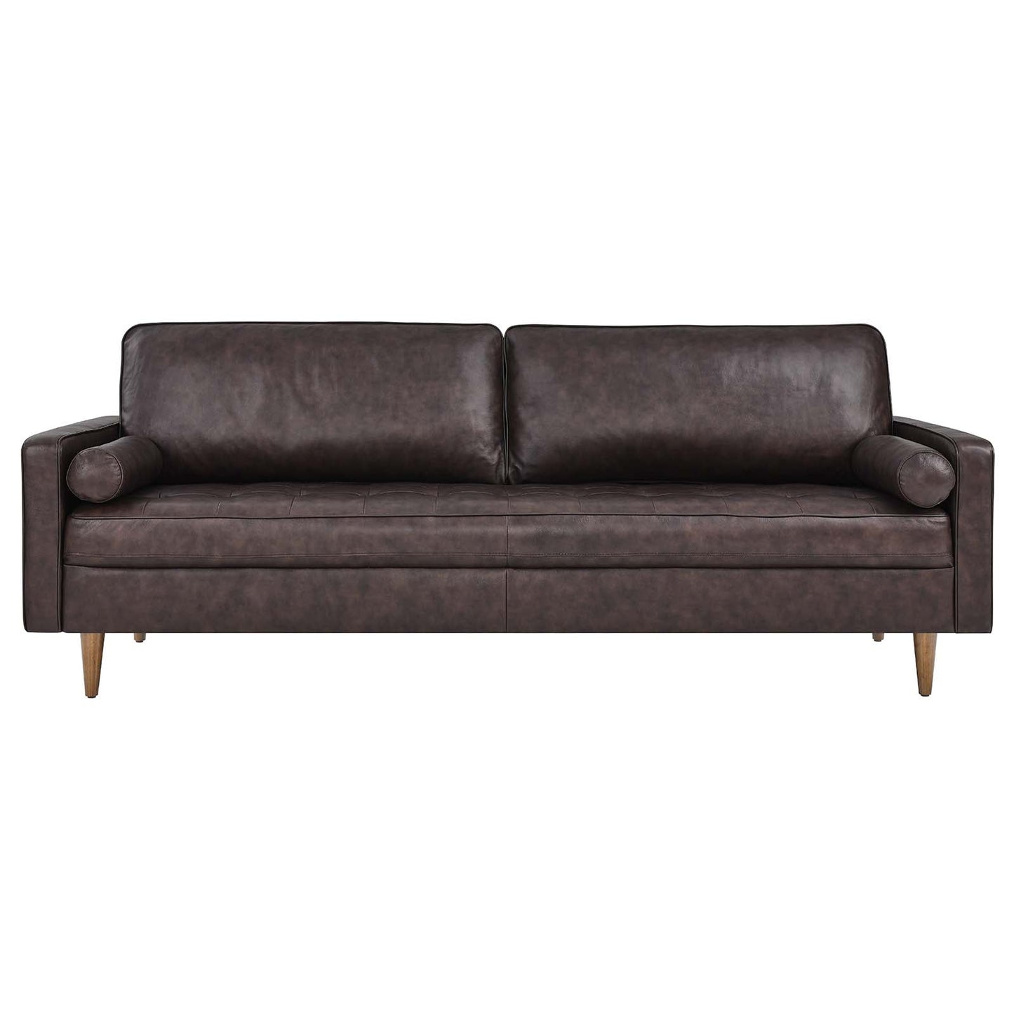 Valour 88" Leather Sofa Brown EEI-5871-BRN