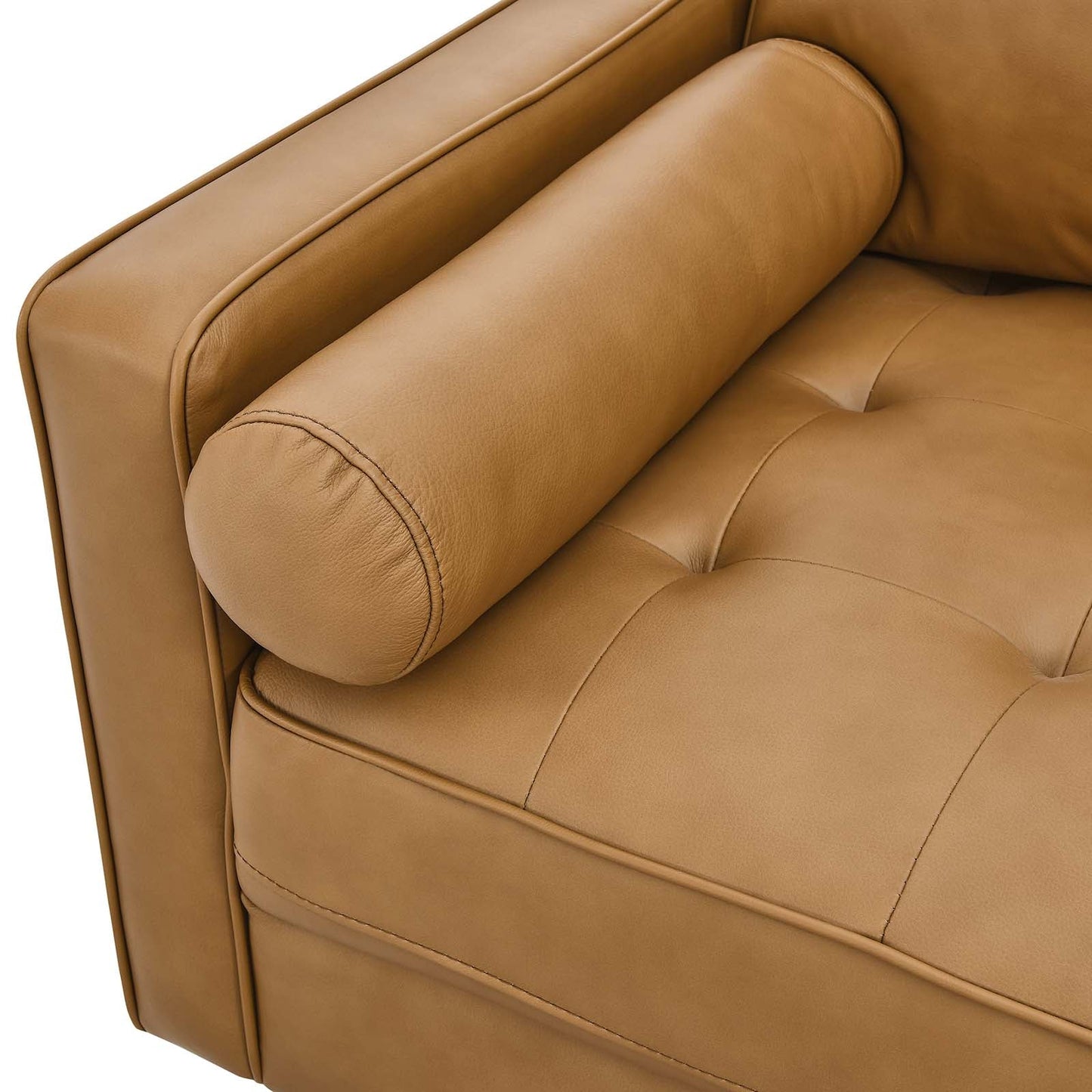 Valour 88" Leather Sofa Tan EEI-5871-TAN