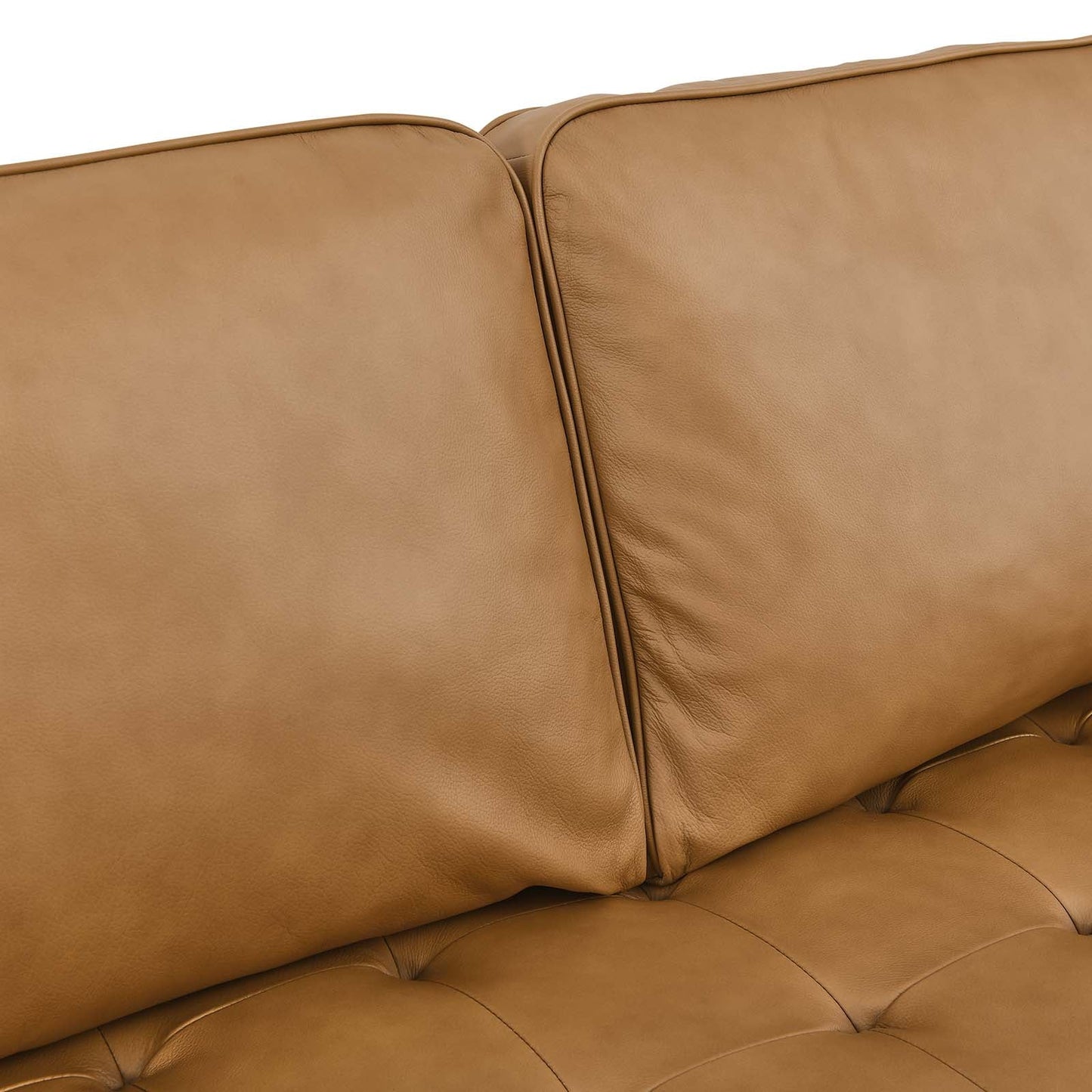 Valour 98" Leather Sectional Sofa Tan EEI-5873-TAN