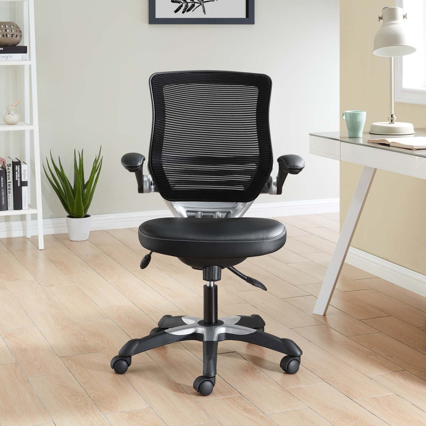 Edge Vinyl Office Chair Black EEI-595-BLK